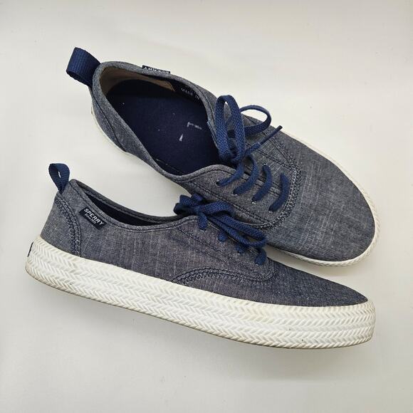 Sperry Denim Casual Shoes Size 8 - Picture 1 of 8